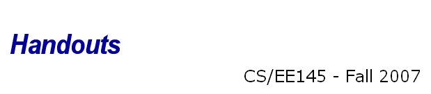 Handouts