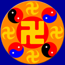 Click here to learn more about the Falun emblem!
