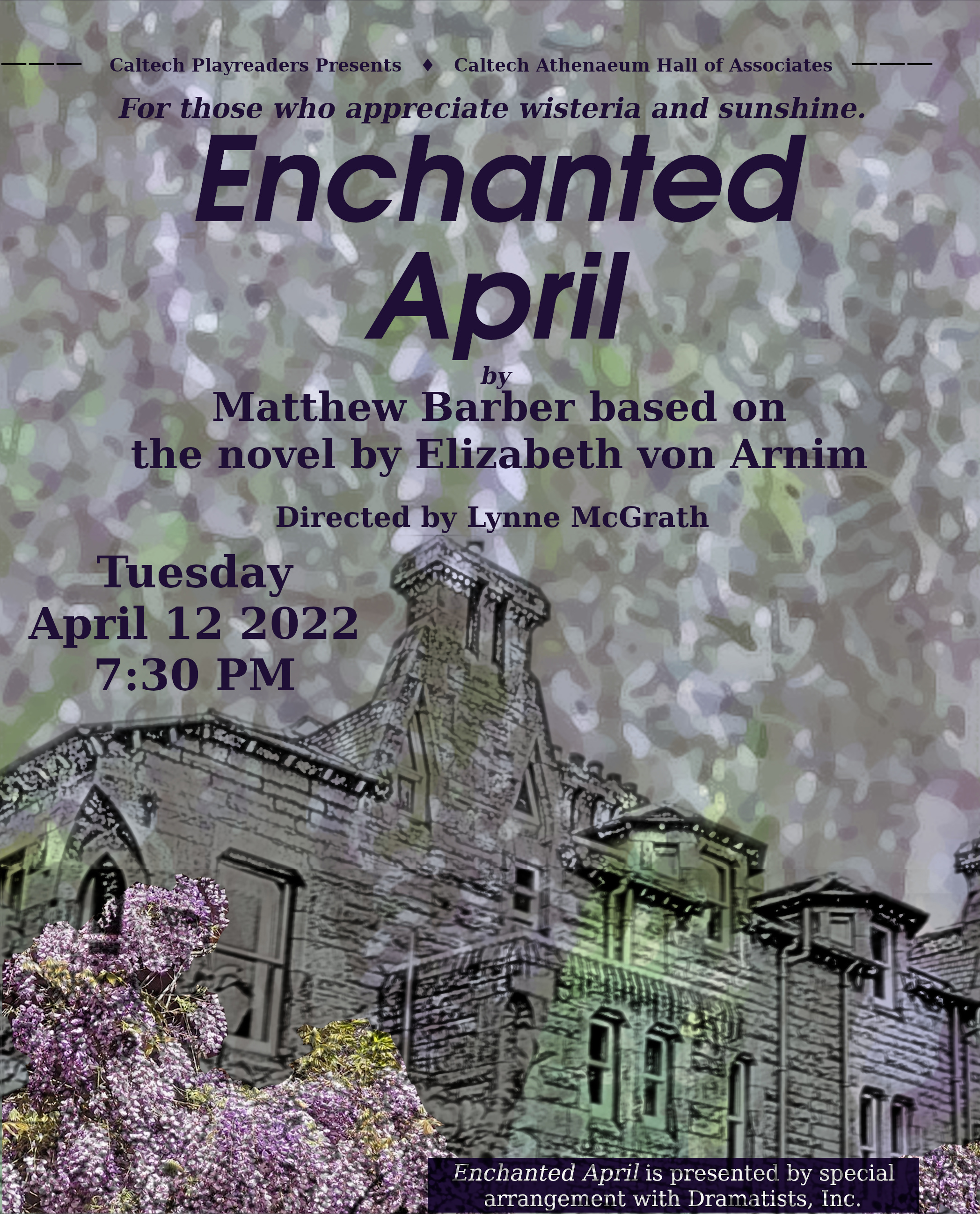 Poster for the play Enchanted April