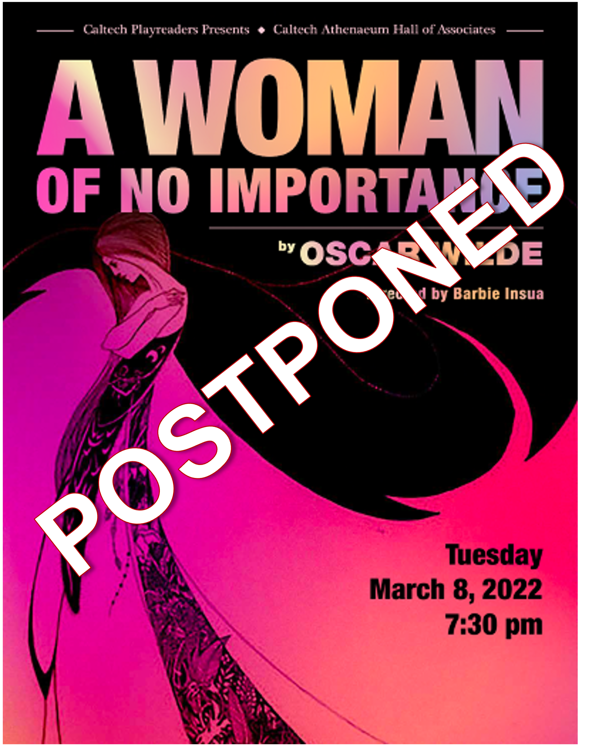 Poster for the Oscar Wilde show A Woman of No Importance