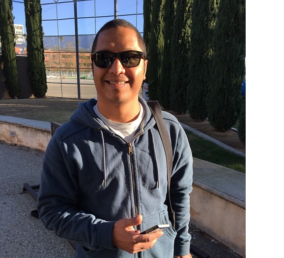 Henri, smiling on the pooldeck