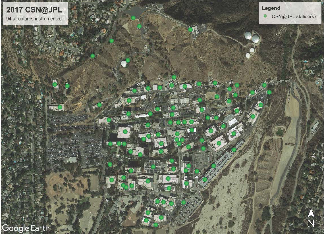2017 CSN@JPL 94 structures instrumented